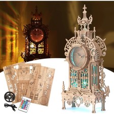 3D Holzpuzzle Uhr Turm Modellbau Uhr Holz Puzzle Erwachsene