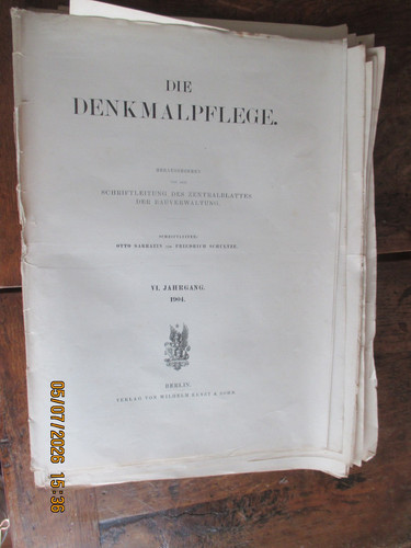Die denkmalpflege 1904 - die,