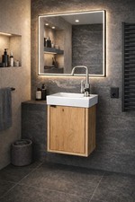 WASCHTISCH GÄSTE WC EICHE