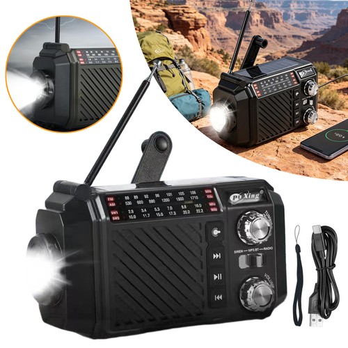 Solar radio 12000mah - solar,
