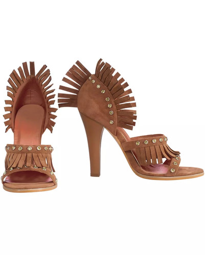Braune indianerin pumps mit - braune,