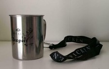 Ficken Liquors Metallbecher, "Sexgott", mit Schlüsselband, Party, Partyschnaps