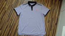 NIKE RF Roger Federer Tennis Polo lila Gr. XL