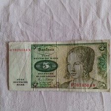 BRD 5 DM Banknote Schein 2