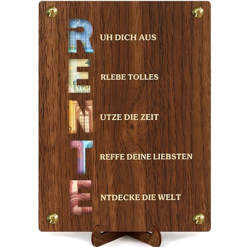 Ruhestand geschenk holz - ruhestand,