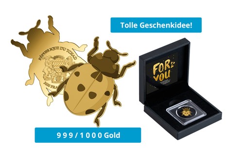 Goldmünze motiv marienkäfer - motiv,