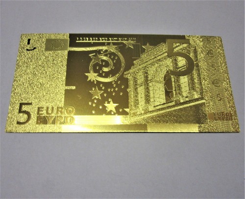 Euro schein vergoldet - euro,