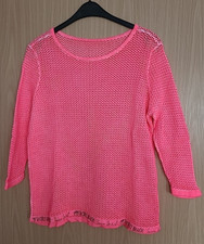 SOCCX Spirit  Damen Netz-Pullover Gr. 40 / L  Neon / Pink    My Soccx Bech