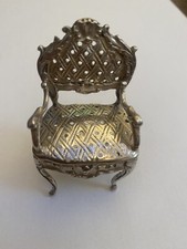 Ein französischer Silber Louis XIV Stil Neuheit Sessel, um 1885 Emile Porrier (F2001)