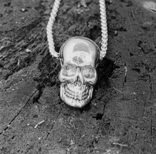 Halskette Totenkopf Skull Viking Biker Harley Rocker Steampunk Schmuck K8.18