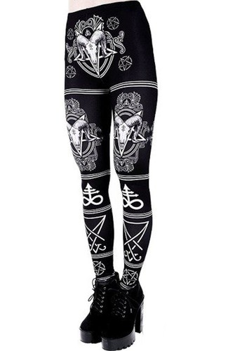 Leggings satanic with - leggings,