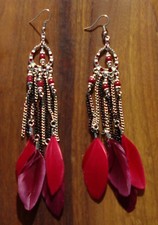 Ω Ohrringe Kettchen mit