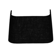 Lampenschirm Halbblende für Wandleuchte Leinen Schwarz TL 35-25-20