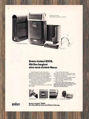 Braun sixtant 8008 reklame - 8008,