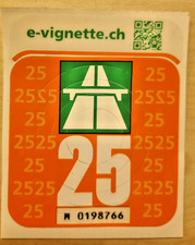 Vignette Schweiz Autobahn 2025-Januar 2026 sehr guter Zustand