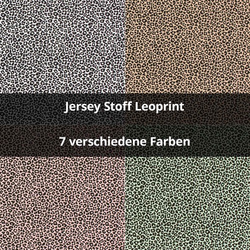 Jersey stoff leoprint - jersey,