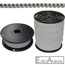 25m/50m Ø=7mm Gummi-Elektroseil Elastikseil für Weidezaun Seil für Weidezauntor