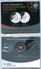 BRD 20 Euro 2020 D Der Wolf