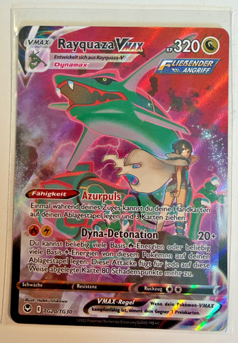 Pokémon karte rayquaza vmax - pokémon,