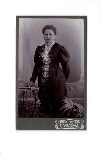Cdv foto damenportrait feine - foto,