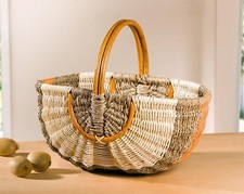Einkaufskorb Tragekorb Rattan