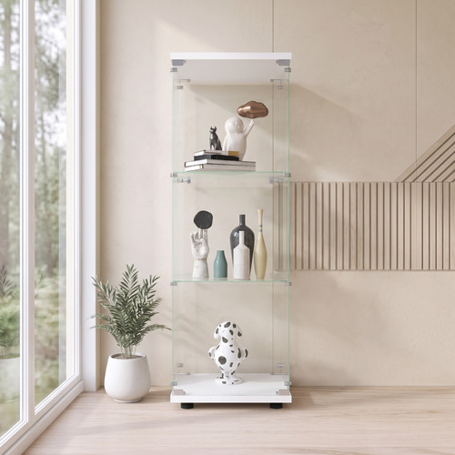 Standvitrine led hartglas - standvitrine,