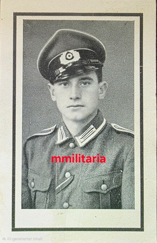 Sterbebild wwii unteroffizier - sterbebild,
