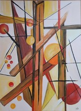 Acrylbild gemälde abstract - acrylbild,