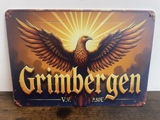 GRIMBERGEN Pils Bier Beer Werbeschild Vintage Retro BAR DEKO PARTY KELLER