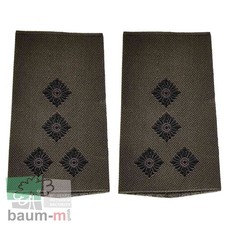 Rangschlaufen für Schulterklappen Bundeswehr Heer  oliv schwarz gewebt Bw