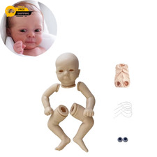 Reborn Set Felicia 19 Zoll Reborn Baby Vinyl Puppe Kit mit Gravur Name unbemalt