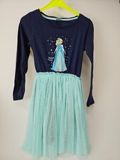 Mädchen Dunkelblau mit Türkisen Tüllrock Gr. 122