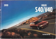 VOLVO S 40 V 40 Betriebsanleitung 1999 Bedienungsanleitung  Handbuch S40 V40 BA