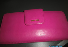 Fossil Kartenetui pink
