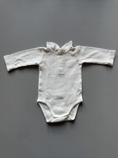 JACADI ♥ BODY EINTEILER STRAMPLER ♥ BABIES ♥ GR.54 CM 0-1 MONAT ♥ WEISS
