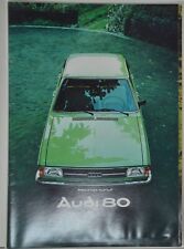 schöner Audi 80 GLS GL L GTE Prospekt 1977 Farben technische Daten Ausstattung