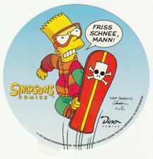 ✪ SIMPSONS COMICS Friss Schnee, Mann!, Bongo 1997 AUFKLEBER/STICKER
