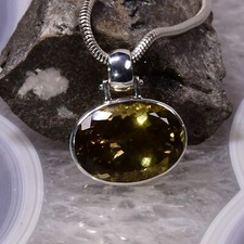 Citrin Anhänger, 925er Silber, Edelsteinanhänger (15054), Edelsteinschmuck