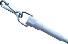 rewagi® 4 Schleuderstäbe für Gardinen – Dekoplast – Weiß –  50/75/100 cm