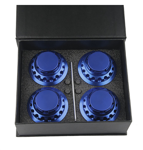 Blau 62mm nabendeckel - 4*,