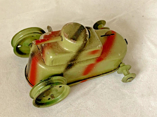 Kleiner blechspielzeug panzer - kleiner,