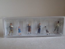 Preiser US Soldaten mit Kindern Epo3 Militär Passanten 10613 H0 1:87 OVP 6Fig