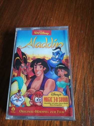 Walt disney cassette - walt, aladdin-