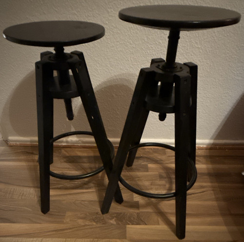 2er set barhocker schwarz - 2er,