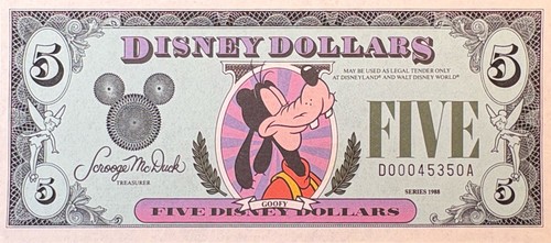 Usa disney dollars - usa, p-nl