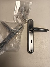 Türdrückerset 72 mm BB Langschild Nickel-Chrom Universal Modern  24,2L x 4,2B c