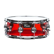 Fame Crystallica Snare 14"x5,5" Red Acryl - Snare Drum