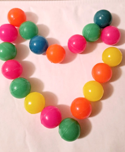 Bunte flummis neon - 20, flummis,