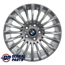 BMW E90 E91 Silberne Leicht metall felge 17" ET:34 8J Spider Speiche 187 6768969