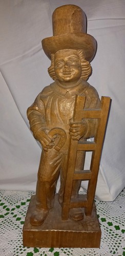 Handgeschnitzte holzfigur - holzfigur,